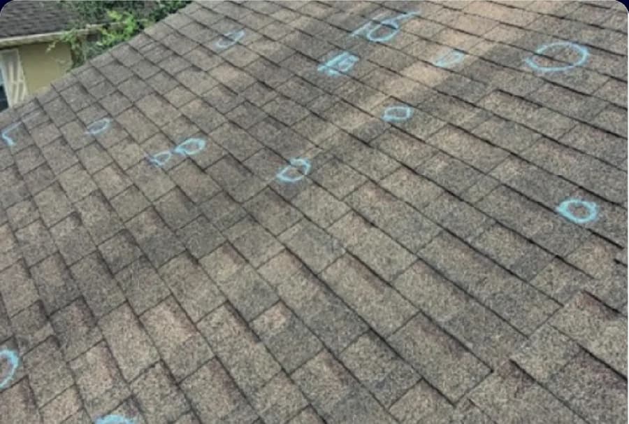 Hailstorm damage in Altamonte Springs, FL