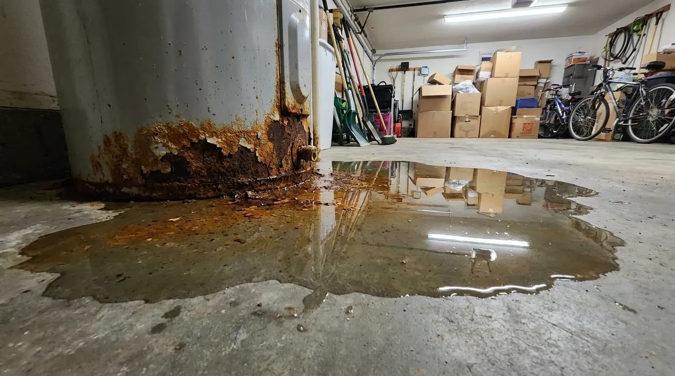 Hot Water Heater Leak detail — Five Star Claims Adjusting